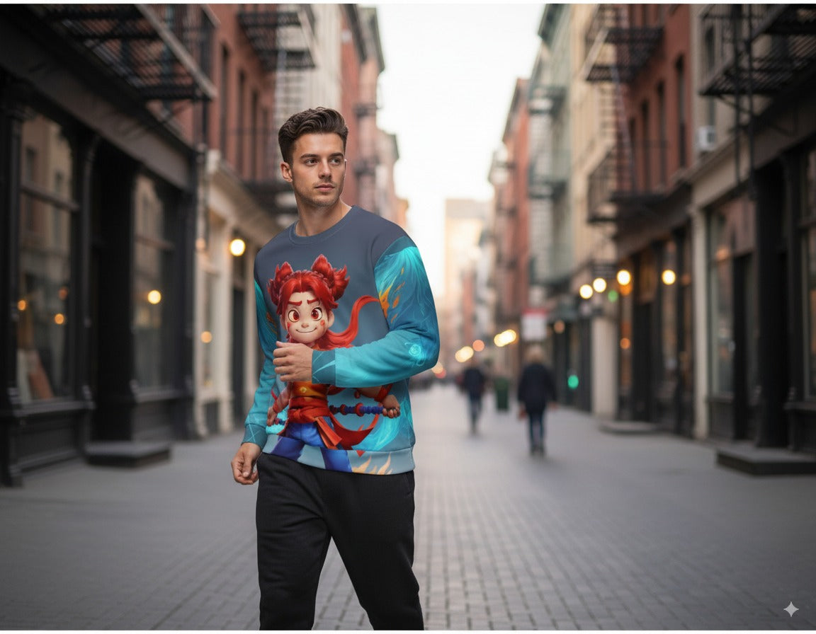 Nezha Series Streetwear Sweatshirt